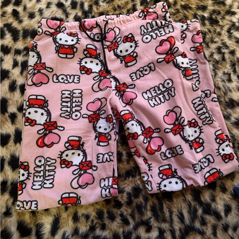 Hello Kitty Pink Valentine’s Day pajama pants